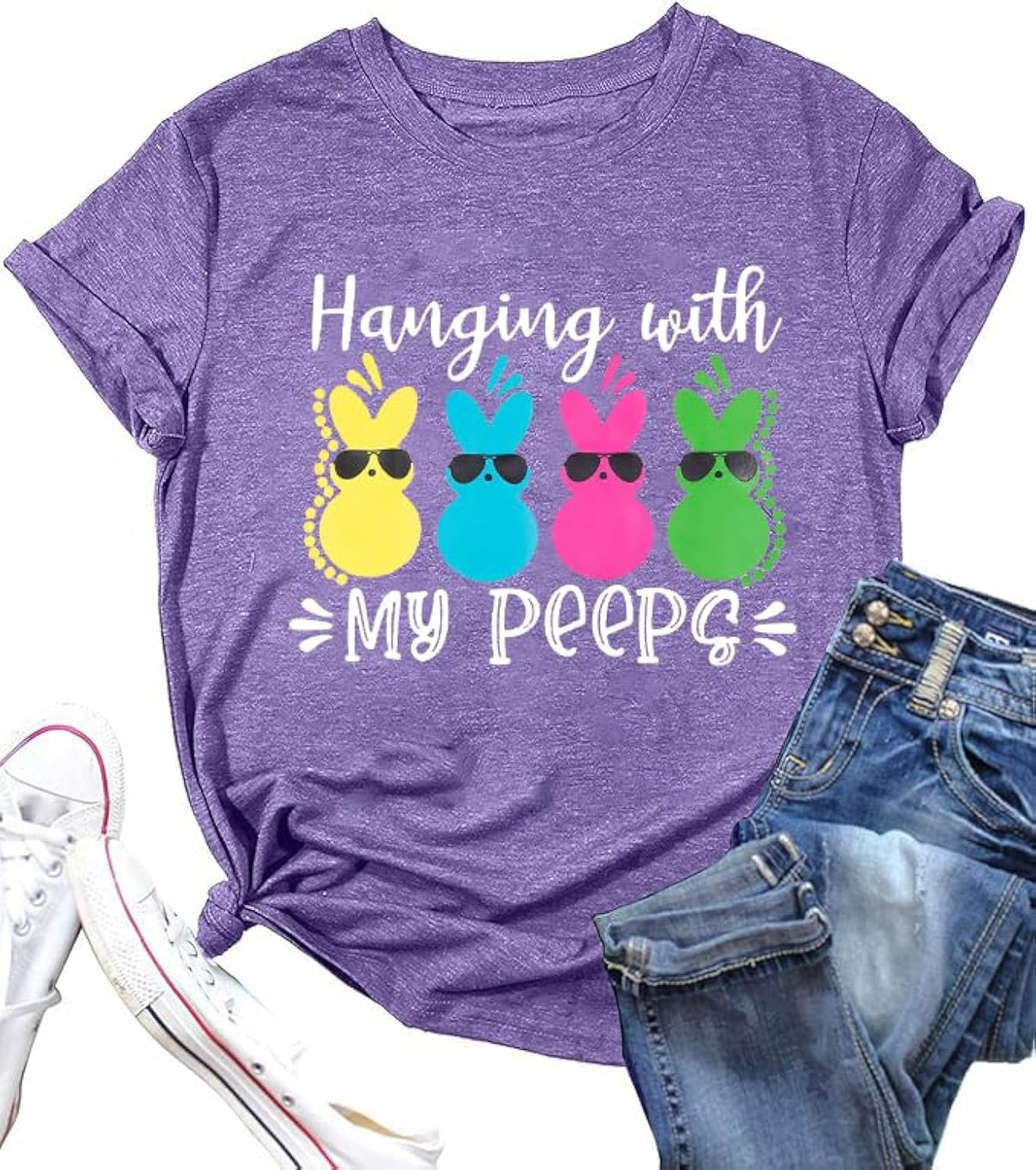 Easter Shirts for Women Funny Bunny Shirt Cute Rabbit Graphic T Shirt Happy Easter Casual Tshirt Short Sleeve Tops