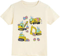 Boys Easter Shirt for Kids Monster Truck Toddler Eggs-cavator Tees Eggs Hunts Outfit Tractor Bunny Top Age 2-8