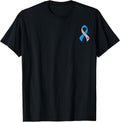 Support Squad Type 1 Diabetes Awareness T1D Blue Ribbon T-Shirt