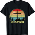 He is Risen Retro Vintage Happy Easter Day Unisex