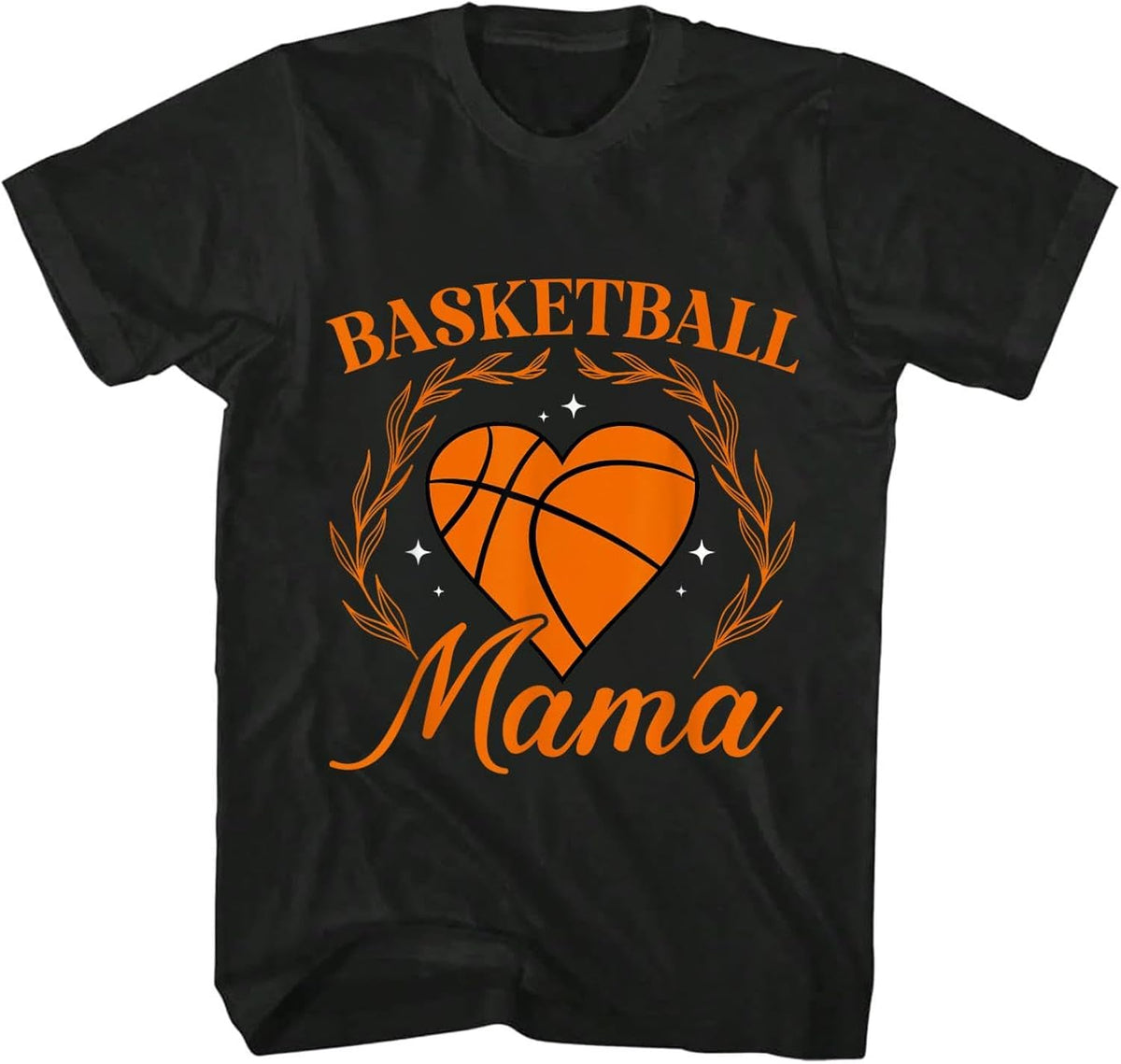 Basketball Mom of A Basketball Player Mama Heart T-Shirt