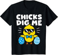 Kids Boys Easter Shirt Chicks Dig Me Easter Egg Hunt Kids Toddler Unisex