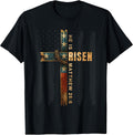 Easter Cross He is Risen Jesus Christian Men Women Teen Kids Unisex