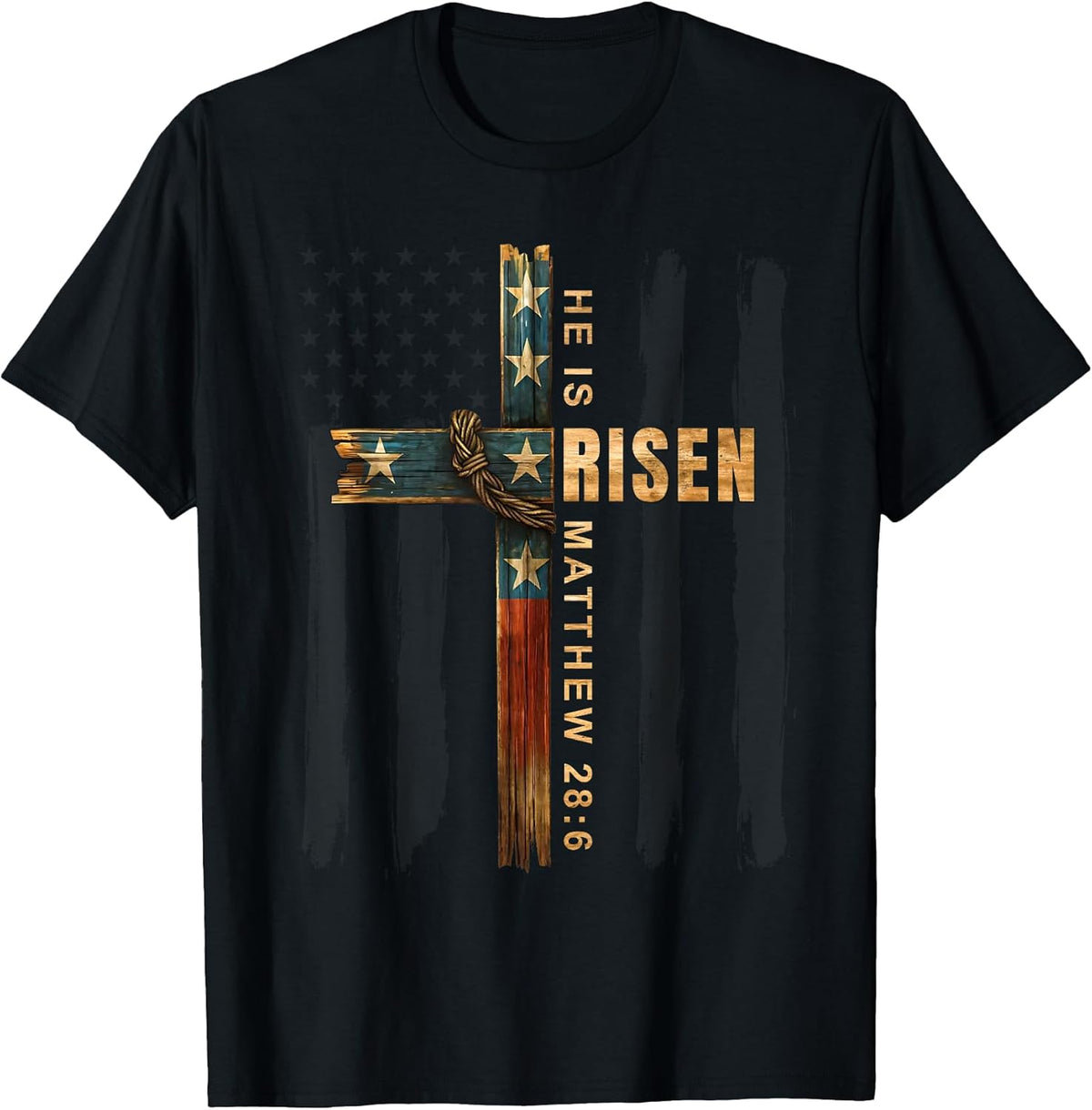 Easter Cross He is Risen Jesus Christian Men Women Teen Kids Unisex