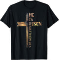 Easter Christian He Is Risen Sun Resurrection Unisex