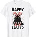 Happy Easter Funny Black Cat Bunny Ears Unisex