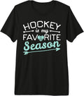 Ice Hockey My Favorite Season Player Goalie Men Women Boys Premium Tri-Blend T-Shirt