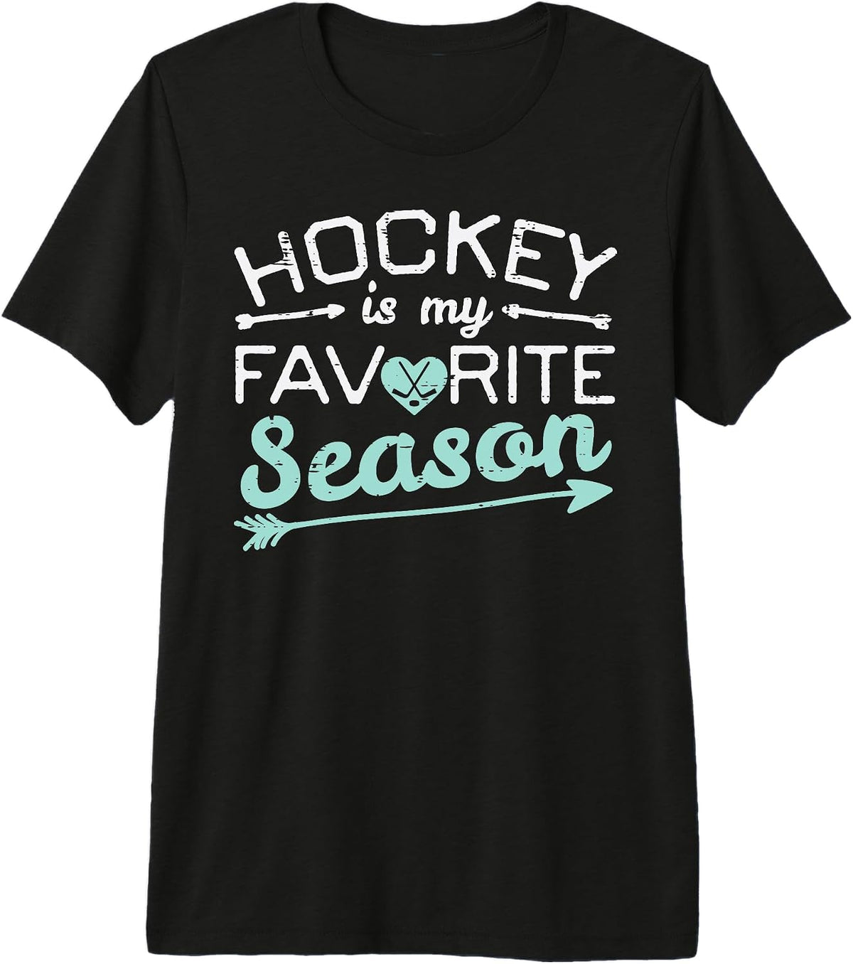 Ice Hockey My Favorite Season Player Goalie Men Women Boys Premium Tri-Blend T-Shirt