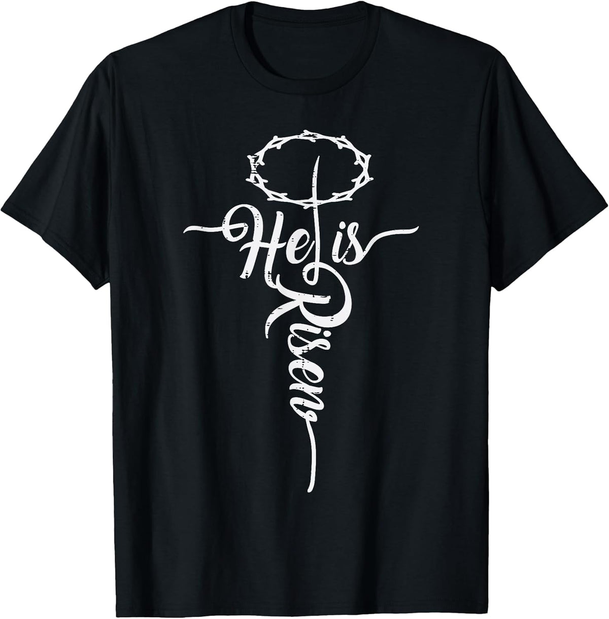 He is Risen Cross Jesus Religious Easter Day Christians Small Unisex