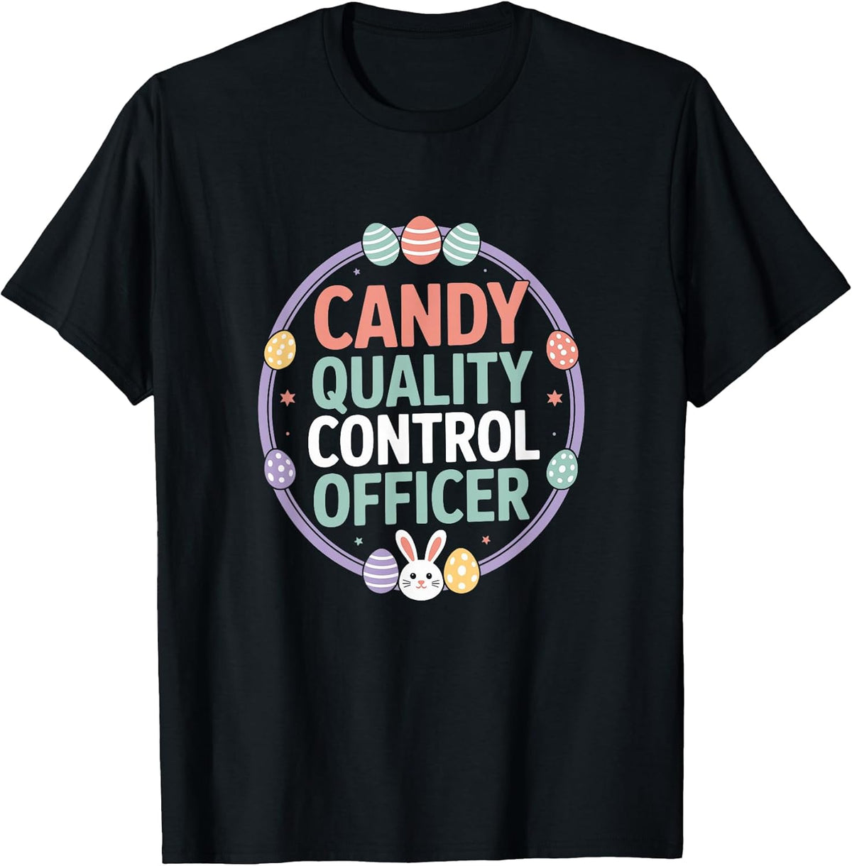 Candy Control Officer Easter Bunny Eggs Spring Cute Pastel Unisex