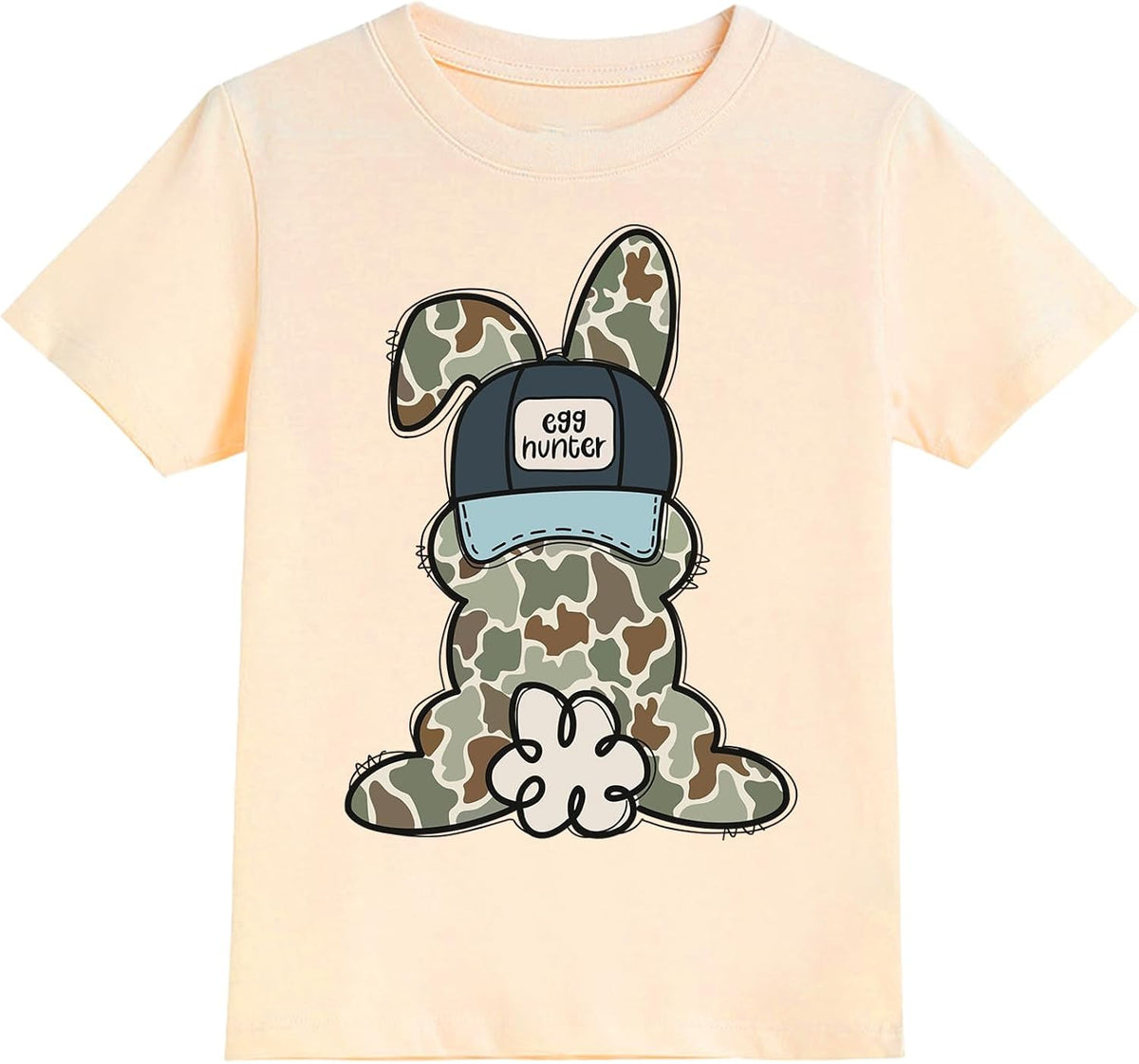 Todder Boys Girls Easter Shirt Kids Bunny Short Sleeve Cotton Tee Funny Rabbit Graphic Tshirts 2-7 Years