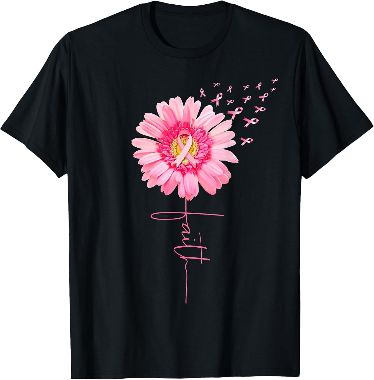 Christian Faith Cross Breast Cancer Awareness Gift