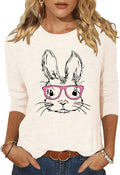 Womens 3/4 Sleeve Crew Neck Valentine T Shirts Love Heart Printed Graphic Tee Tops Unisex