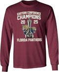 Hockey 2025 East Champions - Florida Tribute Long Sleeve T-Shirt
