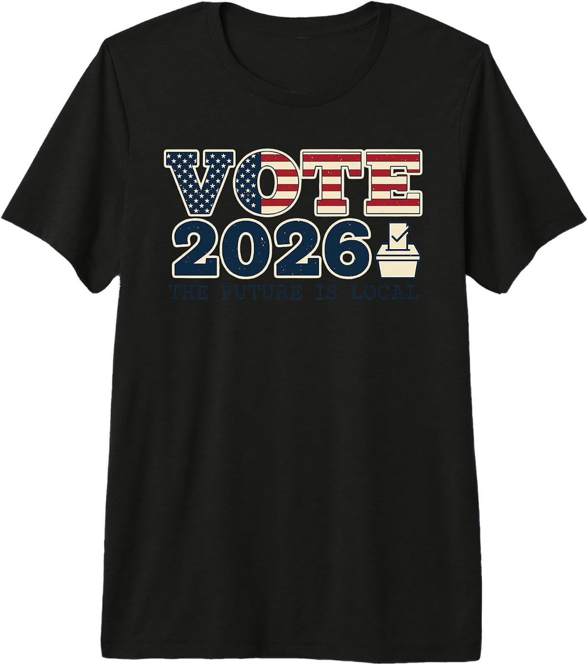 Vote 2026 US Midterm Election Flag Premium Tri-Blend T-Shirt
