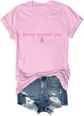 in My Warrior Era Shirt Women Pink Ribbon Breast Cancer Awareness Shirt