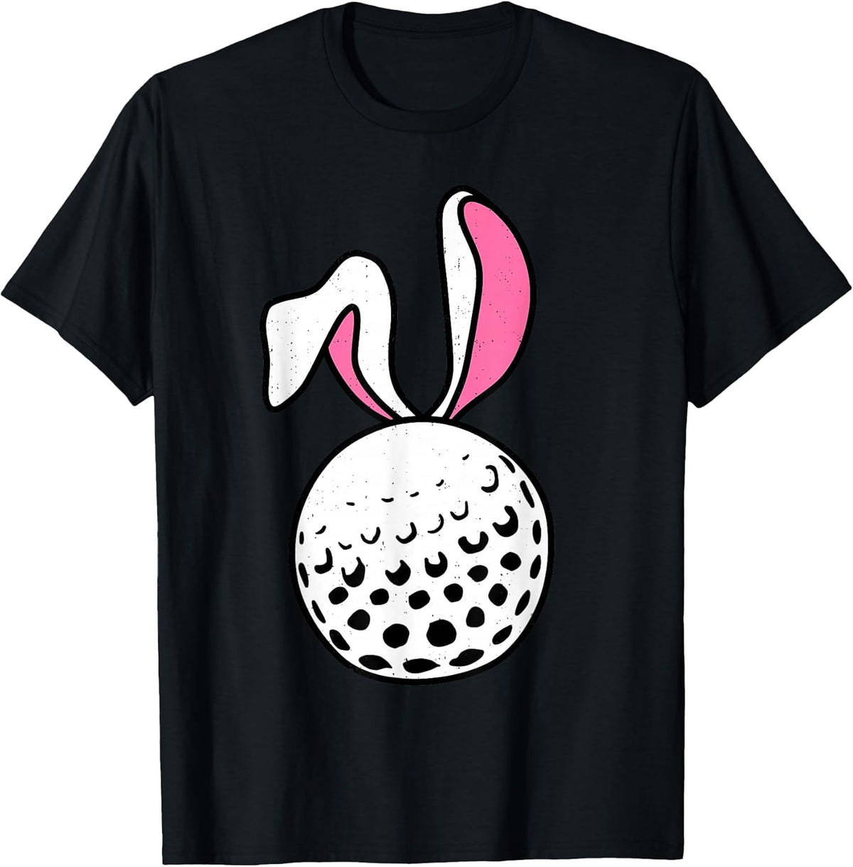 Golf Ball Happy Bunny Easter Ears Golfing Men Boys Kids Unisex