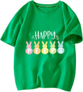 Easter Shirts for Boys Girls Toddler Kids Children Bunny Eggs Tractor Monster Truck Graphic Tees Outfit Top 2T-7T
