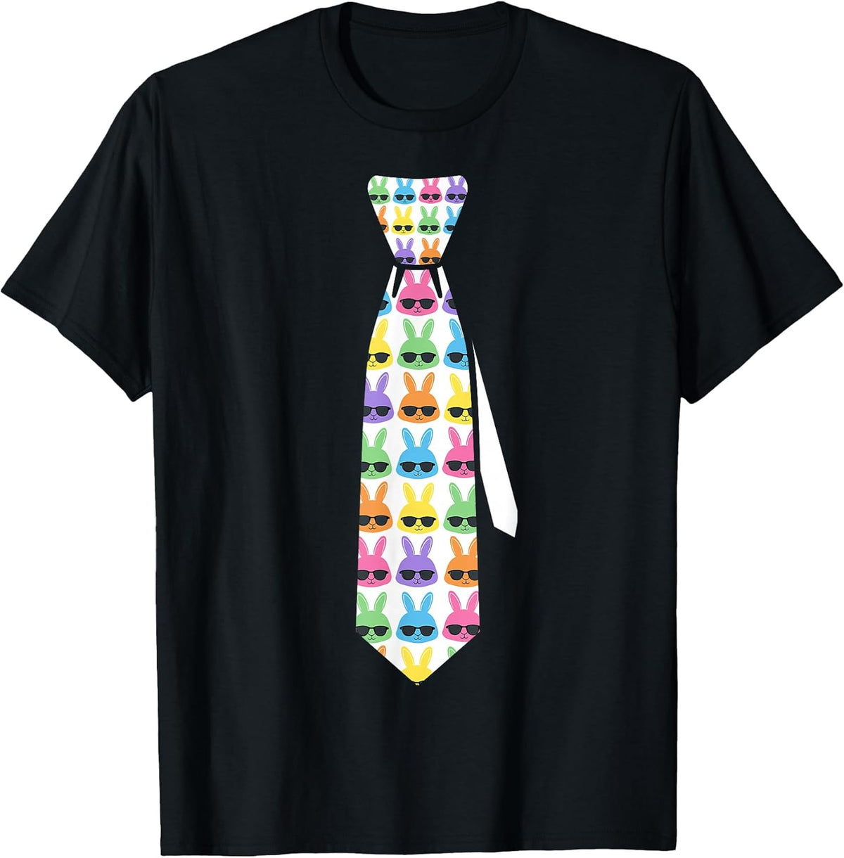 Funny Easter tie with Bunnies for Boys and Men Unisex