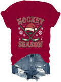 Christmas Hockey Season Shirt Graphic Hockey is My Favorite Season T-Shirt