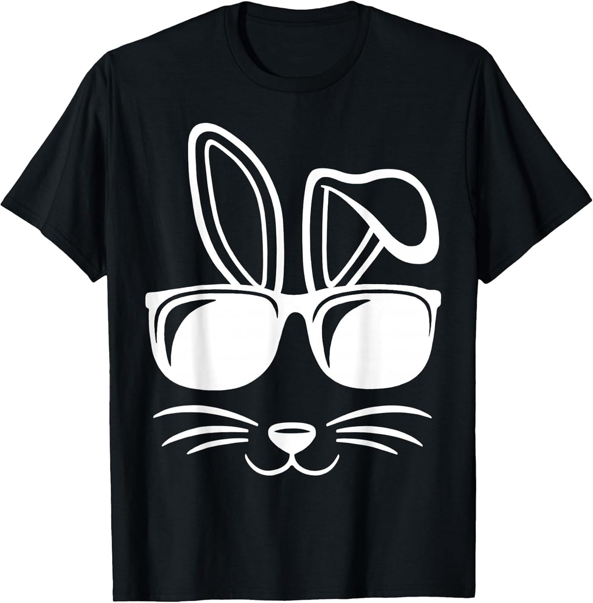 Bunny Face With Sunglasses Men Boys Kids Easter Day Unisex