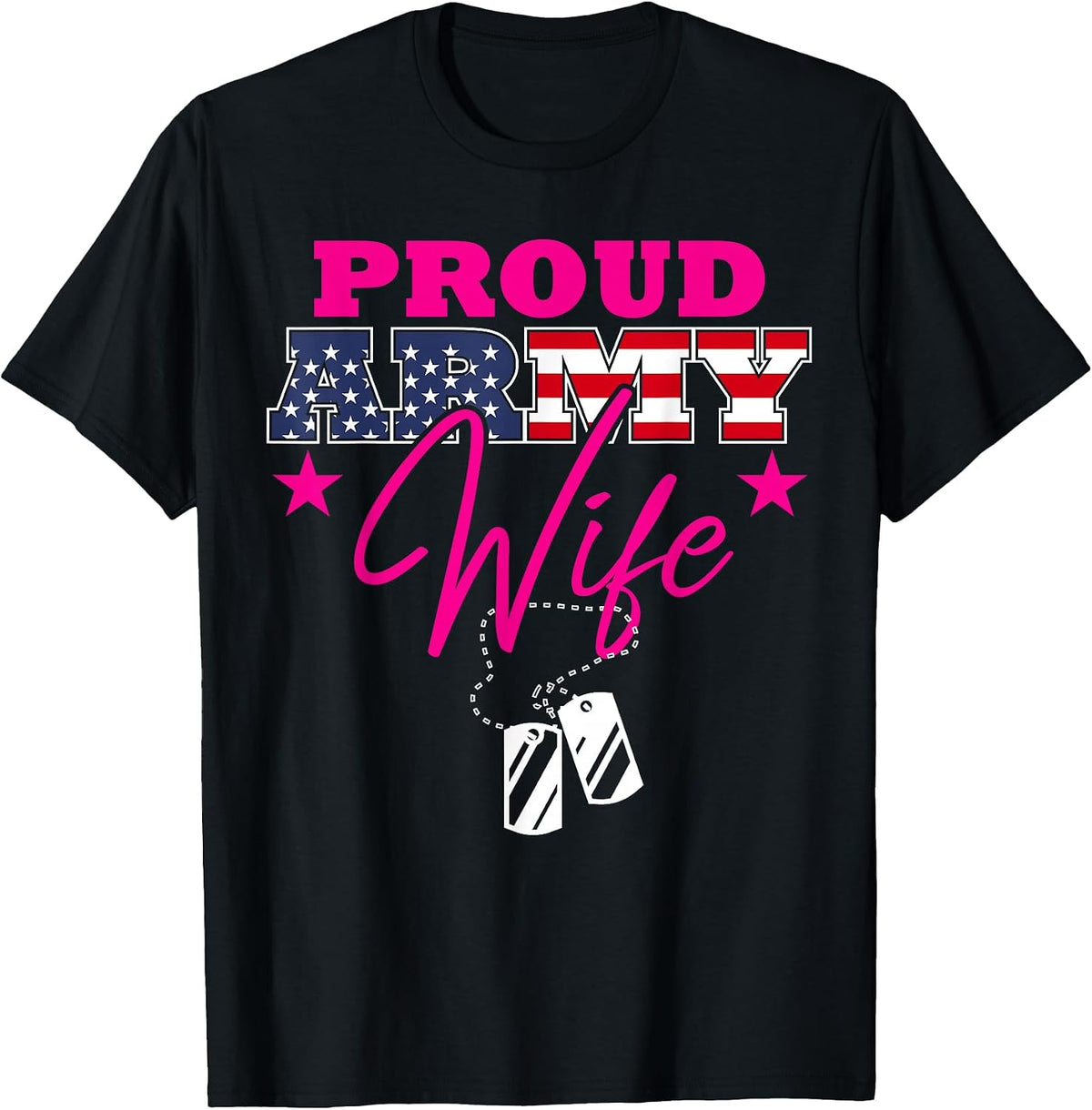 Proud Army Wife Us Flag Military