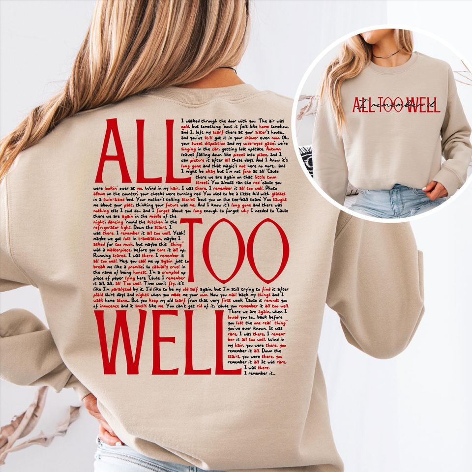 All Too Well Unisex