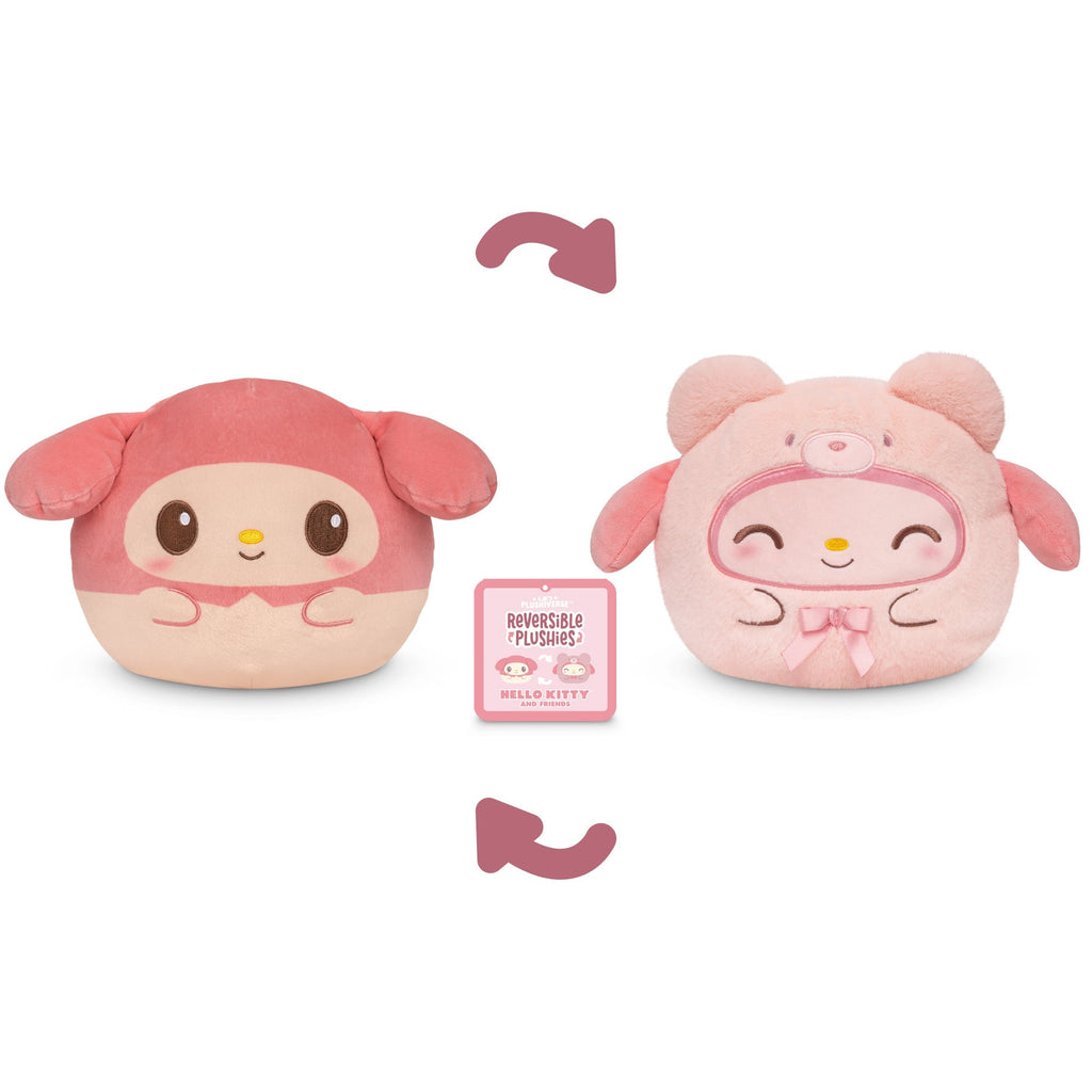 Teddy Bear My Melody 6" Reversible Plushie Unisex