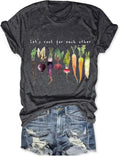 Gardening Shirt Women Let's Root for Each Other Vegetables Graphic Tees Farming Plant Mom T-Shirt Farmer Mama Tshirt
