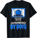 Funny Basketball Mom Outnumbered By Boys Drip T-Shirt