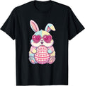 Cute Easter Bunny Heart Sunglasses Pastel Bunny Holding Egg Unisex