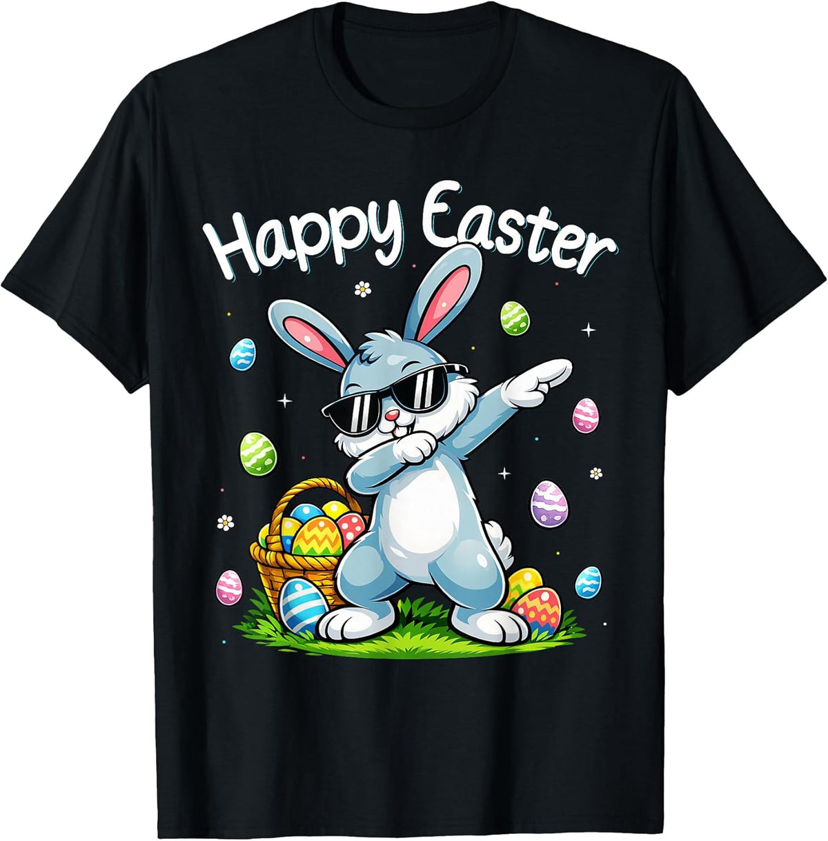 Funny Dabbing Bunny Easter Happy Easter for Boys Girls Kids Unisex