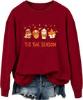 Tis The Season Football Sweatshirt Fall Halloween Game Day Hoodie