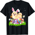 Pomeranian Dog Easter Egg Hunt Bunny Ear Easter Sunday Unisex