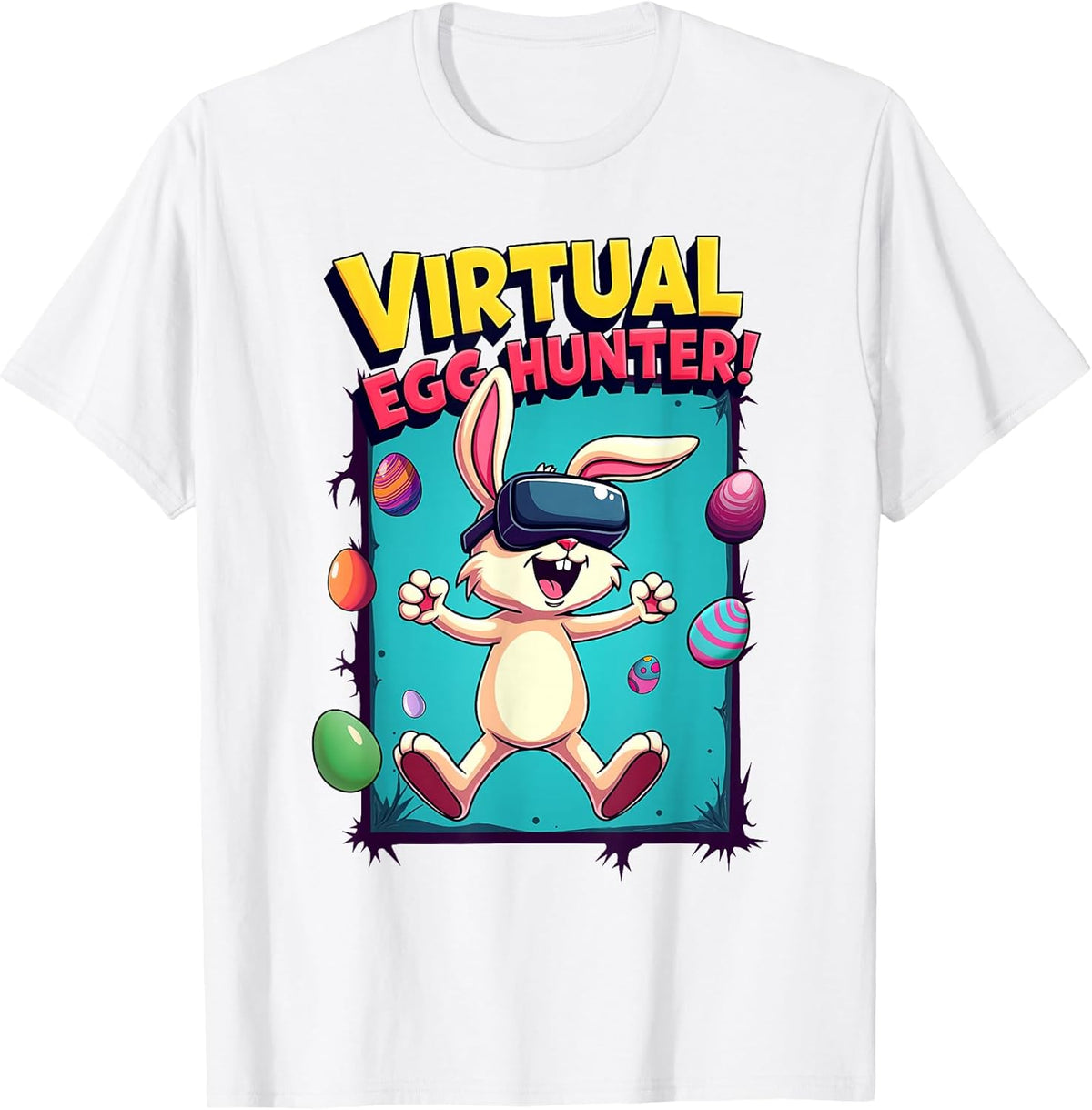 Virtual Egg Hunter - Funny Bunny VR | Easter Gamer Unisex