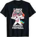 I Suck at Fantasy Football Unicorn Rainbow Loser