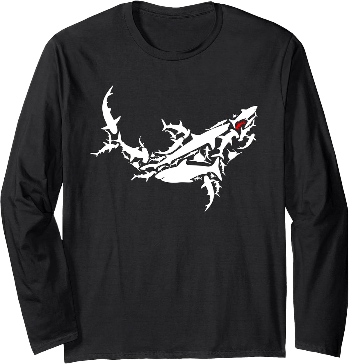 Great White Shark Tee - Ocean Shark Long Sleeve T-Shirt