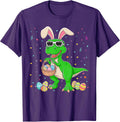 Easter T Rex Bunny Ears Dinosaur Eggs Easter Day Kids Boys Unisex