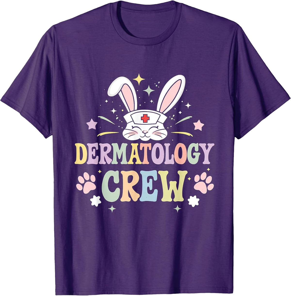 Dermatology Crew Funny Dermatologist Cute Bunny Ear Easter Unisex