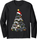 Gaming Christmas Tree Funny Video Games Gamer Teen Boys Men Long Sleeve T-Shirt