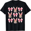 Cute Easter Bunny Face Coquette Bow Easter Day Girls Women Unisex