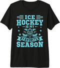 Ice Hockey Tee - My Favorite Season Funny Vintage Design Premium Tri-blend T-Shirt