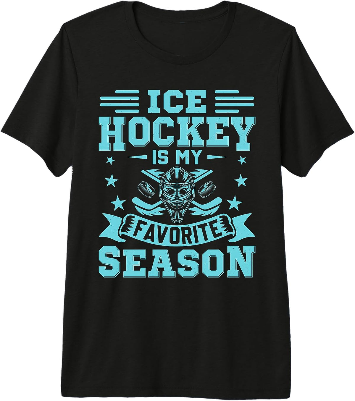 Ice Hockey Tee - My Favorite Season Funny Vintage Design Premium Tri-blend T-Shirt