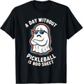 Halloween Ghost A Day Without Pickleball is Boo Sheet T-Shirt