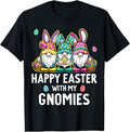 Happy Easter With My Gnomies Girls Kids Women Easter Gnome Unisex