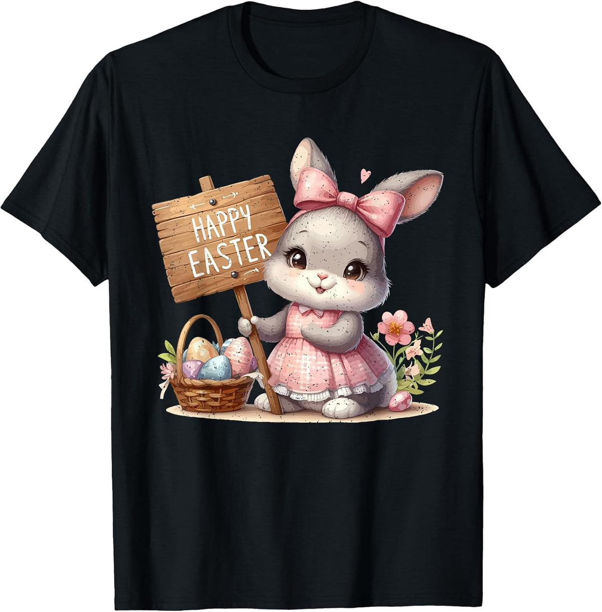 Bunny Egg Hunt Happy Easter Cute Spring Christian Holiday Unisex