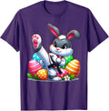Karate Easter Bunny with a basket of eggs Easter Day Hunt Unisex