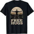 Funny Wrestling Free Hugs Wrestling Mom Men Boys Kids T-Shirt