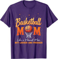 Mother's Day Basketball Mom Basketball Hoop Net Game Day T-Shirt