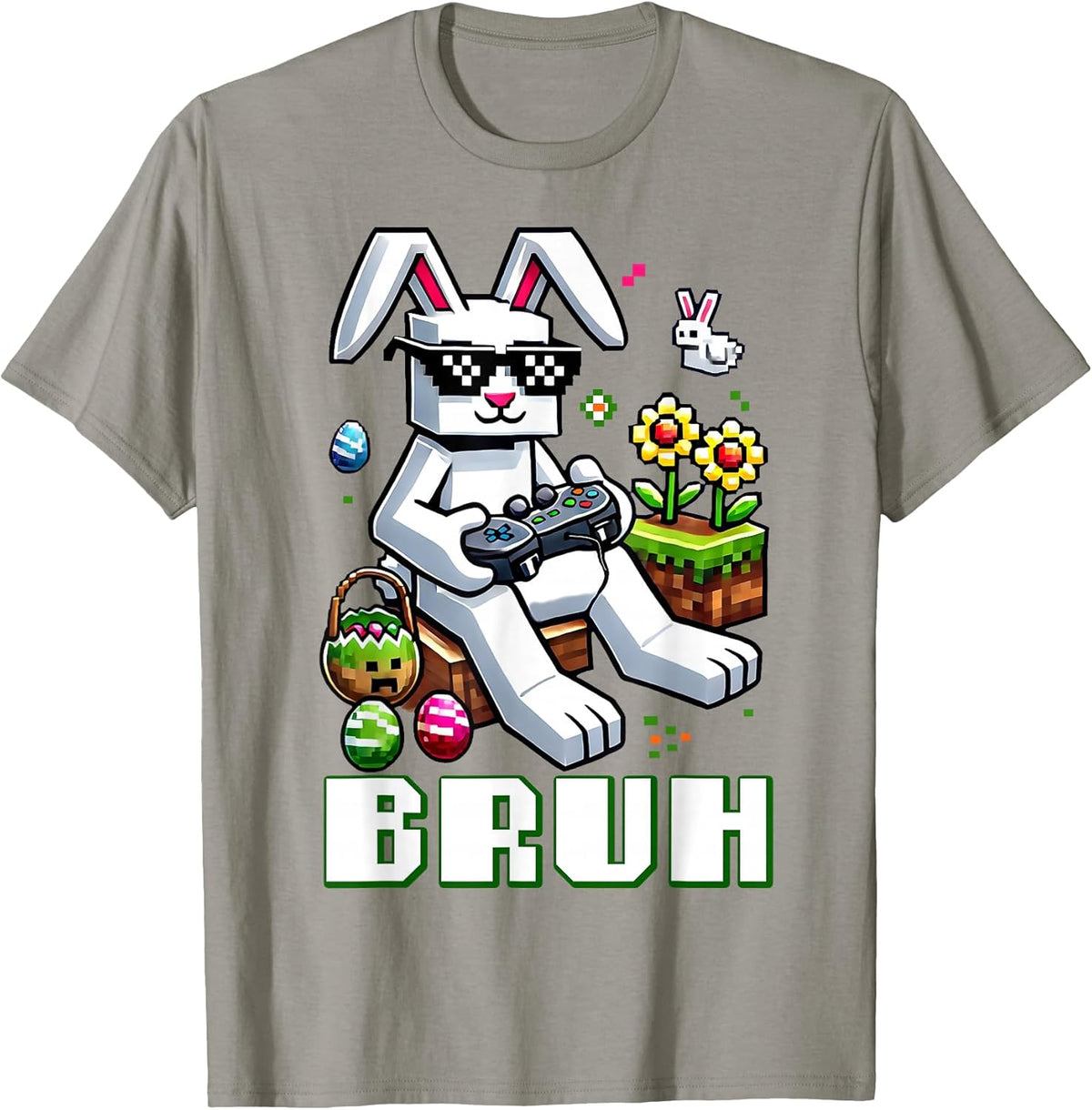 Boys Bruh Happy Easter Day Bunny Egg Video Game Kids Gamer Unisex